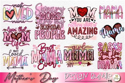 Mom Sublimation Design Bundle Graphic By Designworld · Creative Fabrica