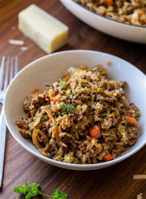 French Onion Beef And Rice Skillet Recipe Beef And Rice Beef