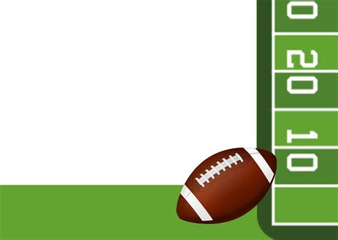 Football Border, Pdf, Printable Blank Sports Template Instant Download ...