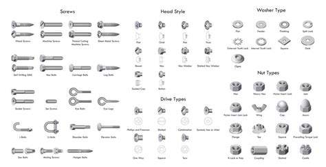 Different Types Of Fasteners T M Tools And Fixings Hire And Sales