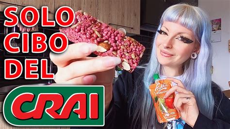 MANGIO SOLO CIBO DEL CRAI PER 24 ORE YouTube