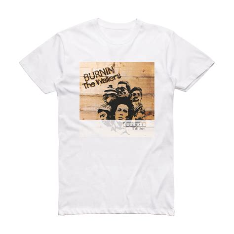 The Wailers Burnin 2 Album Cover T Shirt White ALBUM COVER T SHIRTS