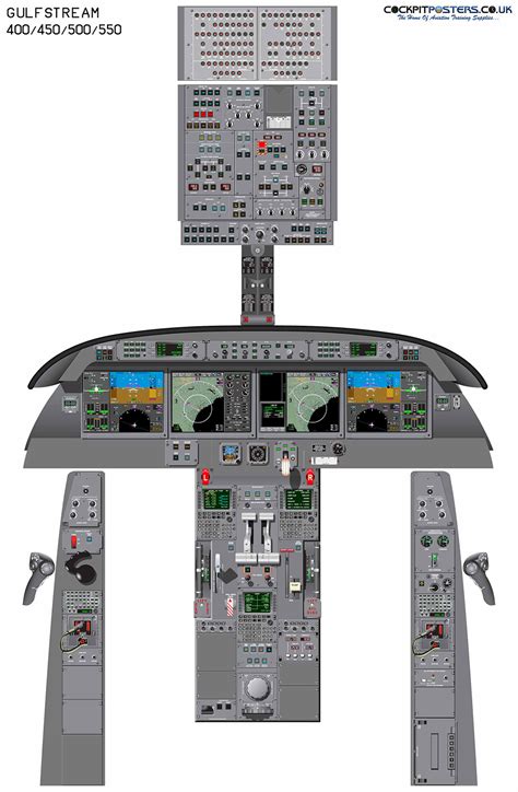 Gulfstream G400 450 500 550 Cockpit Poster CockpitPosters Co Uk