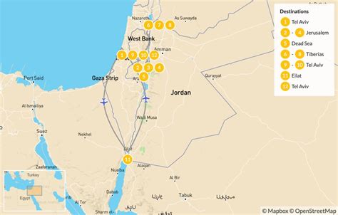 Tourist Map Of Israel