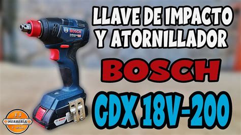 Llave De Impacto Y Atornillador Gdx 18v 200 Bosch Jj HerrerÍa Y