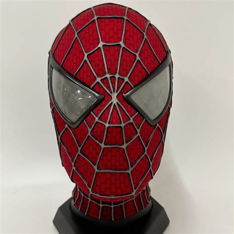 Sam Raimi Spiderman Mask With Faceshell And Magnetic Lenses 3d Rubber Web Wearable Mask Etsy