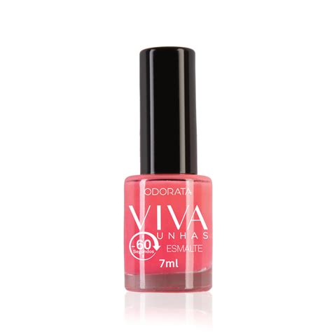 Esmalte 60 Segundos Goiaba Suave 7 ml Viva Unhas Odorata Cosméticos