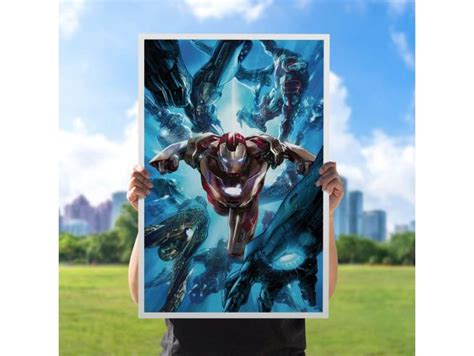 Sideshow Toys Marvel Art Print Iron Man Infinity Saga X Cm