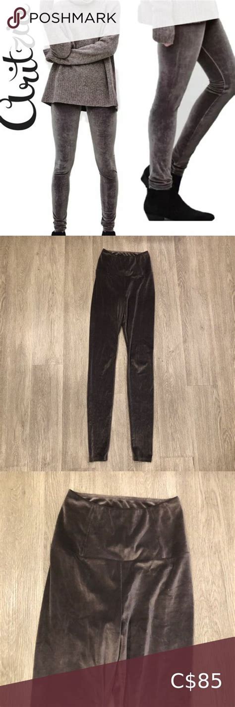 Wilfred Free Aritzia Daria High Waist Velvet Leggings Size Xs In