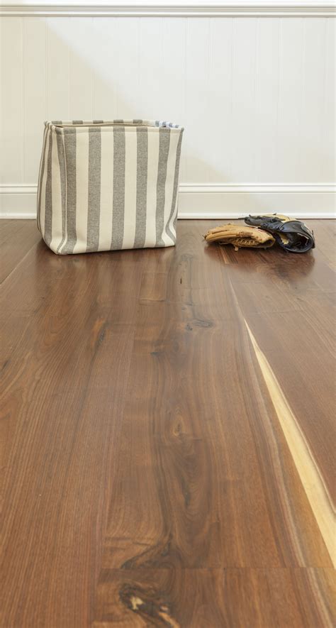 Unfinished Engineered American Walnut Character Wide Plank Flooring