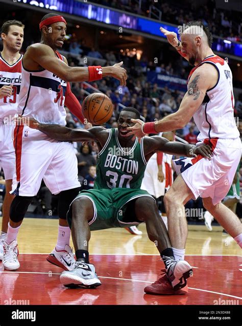 Washington Wizards Forward Paul Pierce And Marcin Gortat Of