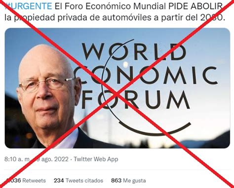 El Foro Económico Mundial No Pidió Abolir Los Automóviles