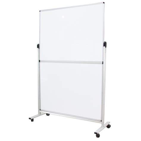 Viz Pro Double Sided Room Divider Magnetic Mobile Whiteboard X