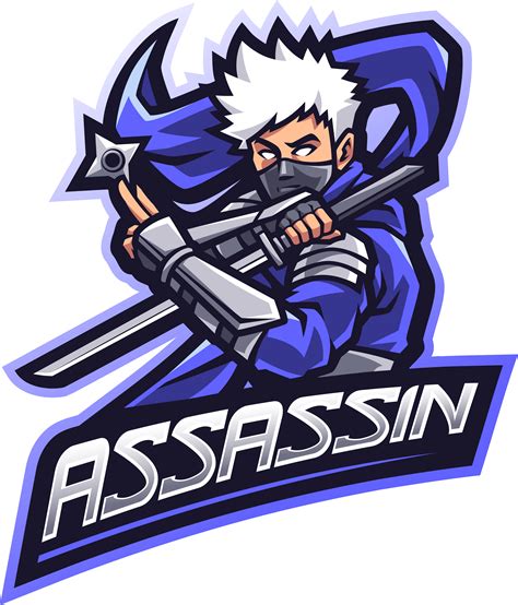 Assassin esport mascot logo design By Visink | TheHungryJPEG