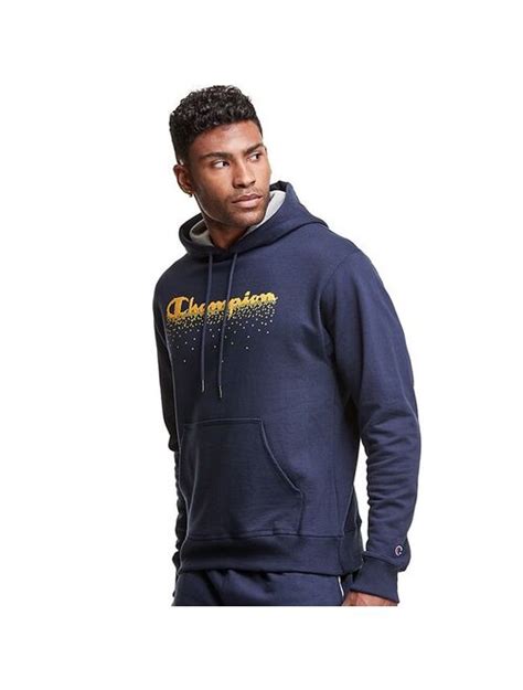 Buy Mens Champion Pixelated Graphic Powerblend Fleece Hoodie Online