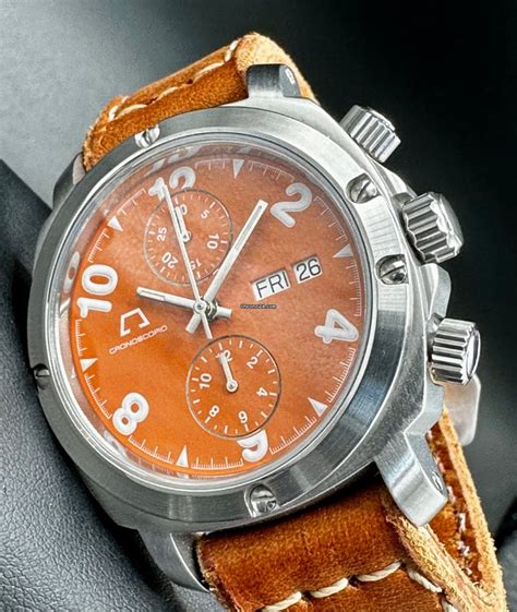 Anonimo OPERA MECCANA CRONOSCOPIO Orange MOD 2005 CHRONOGRAPH For Rp