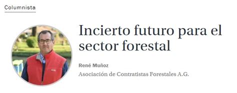 Incierto futuro para el sector forestal Acoforag Asociación de