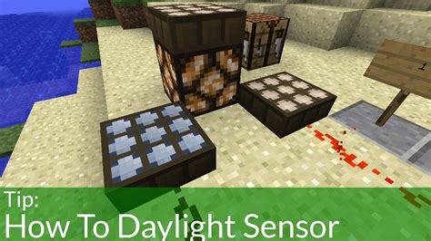 How Do Daylight Sensors Work In Minecraft Youtube