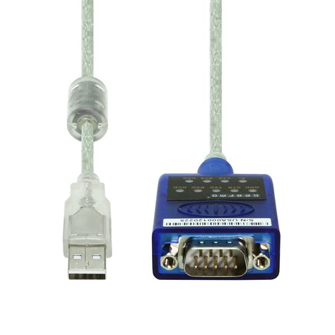 USB To Serial RS 232 Adapter With LED Indicators FTDI Chipset