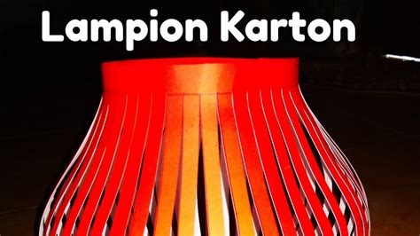 Belajar Membuat Lampion Dari Kertas Karton YouTube