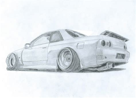 Nissan Skyline Sketch at PaintingValley.com | Explore collection of ...