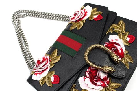 Gucci Dionysus New Medium Embroidered Roses Shoulder Bag For Sale At