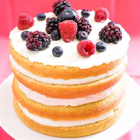 Mixed Berry Layer Cake With Mascarpone Cream A Light Airy Sponge Cake