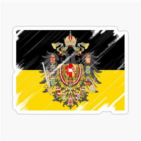 "Scratched Austrian empire flag" Sticker for Sale by AidanMDesigns ...