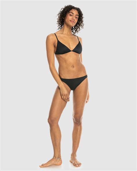 Roxy Rib Roxy Love The Quiver Tri Bikini Top For Women Anthracite