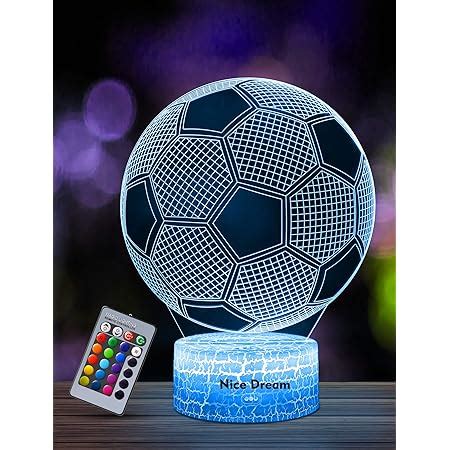 Football Veilleuse LED 3D Lampe Optique Illusion Veilleuse Enfant Lampe