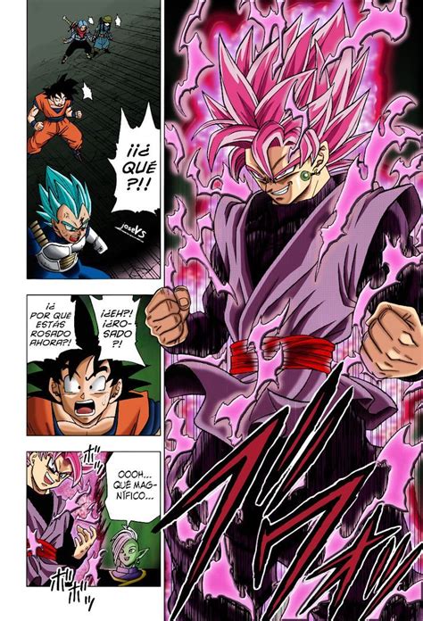 DBS Manga Cap 20 Goku Black SSJ Rose Full Color Dibujos Anime De