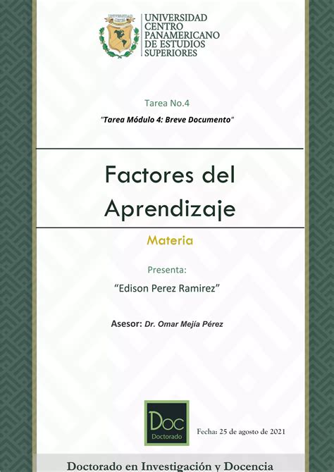 Tarea módulo 4 breve documento PDF