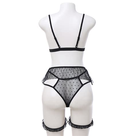 NUISETTE DESHABILLE 2023 Nouveau Noir Dentelle Fun Lingerie Femmes