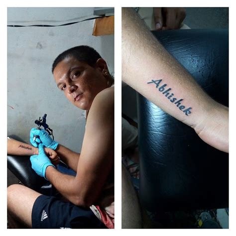 Share more than 55 abhishek name tattoo - in.cdgdbentre