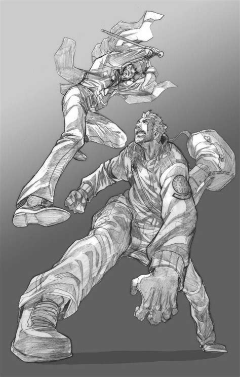 Jason vs Riley Comission by Brolo on DeviantArt | Sketsa, Referensi ...