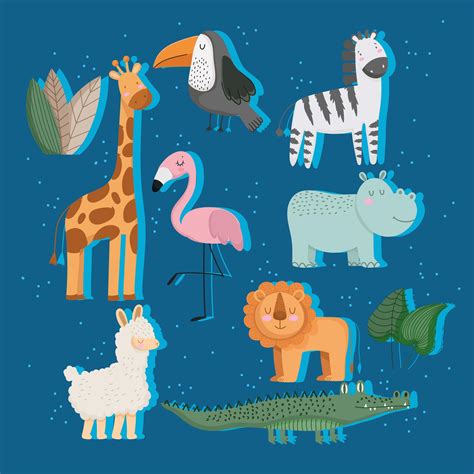 set of animals 2491625 Vector Art at Vecteezy