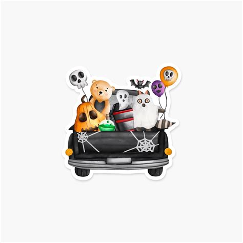 Animals Trick or Treating - Halloween Sticker | Footnotes Paper