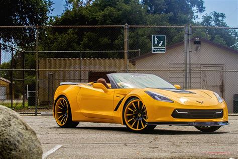 [PICS] Forgiato Widebody Corvette Stingray Convertible in Yellow ...