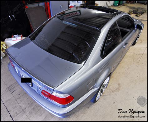 Bmw M3 E46 Coupe Gloss Black Roof Vinyl Car Wrap — Wannaberacer Wraps