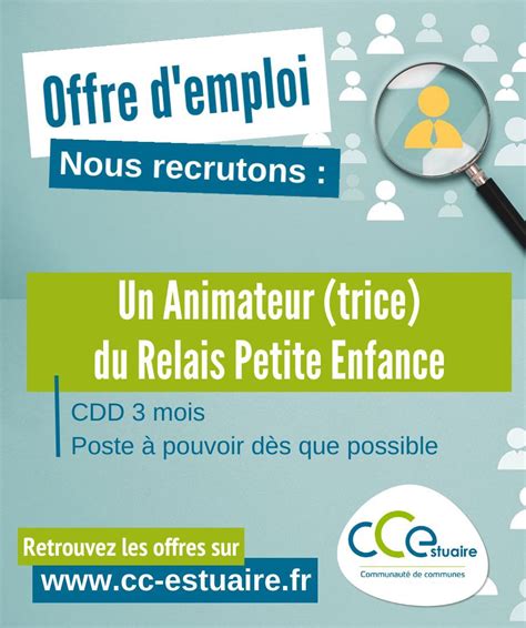 Offre D Emploi Animateur Trice Rpe