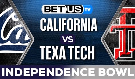 Independence Bowl: California vs Texas Tech Picks & Preview