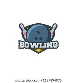 Bowling Sport Logo Vector Stock Vector Royalty Free