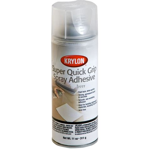 Krylon Artist Super Quick Grip Adhesive Spray 11 Oz Jerrys Artarama