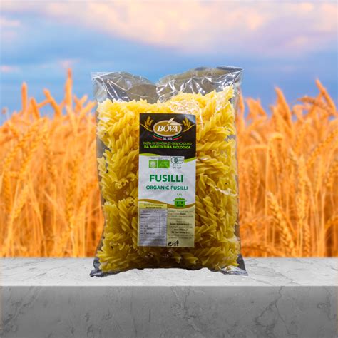 Pasta Di Grano Duro Biologica Fusilli Olio Bova Da Oltre 50 Anni