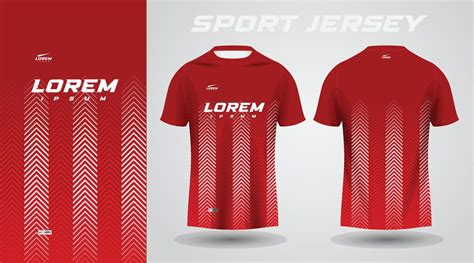 Red Shirt Sport Jersey Design Vector Art At Vecteezy