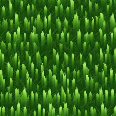 Premium Photo Green Grass Field Pixel Art Seamless Pattern