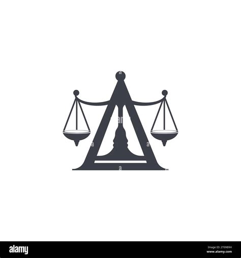 Law Firm Logo With Initial Letter A Concept Initial Letter A Law Firm