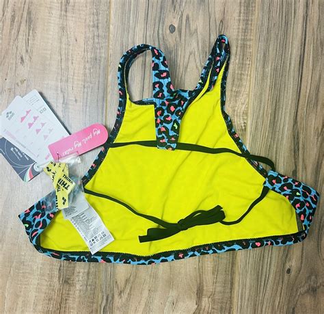 ARENA Women S Rule Breaker Think Crop MaxLife Bikini Top Multi XL EBay