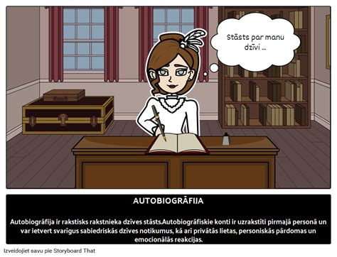 Autobiogrāfija Literatūras Žanri Storyboard par lv examples