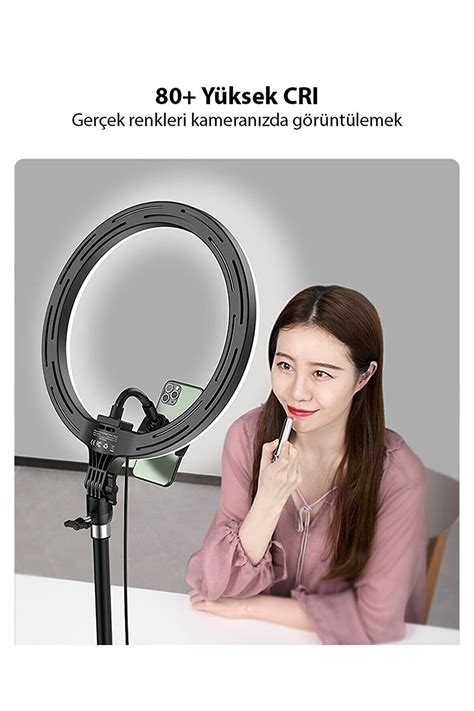 SNEXPRES Ring Fill Light Led Işıklı Tripod 12 Inç Halka Youtuber Tiktok